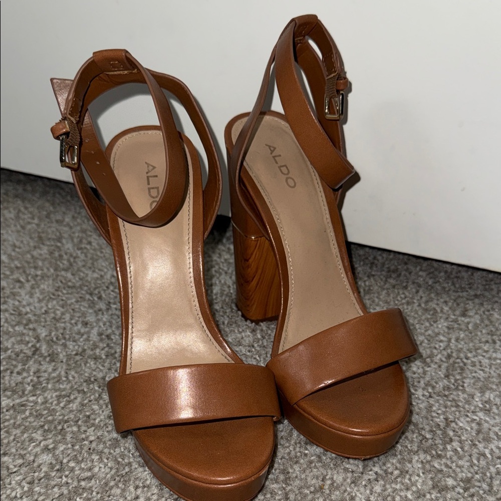 Aldo Women's Brown Platform Heels